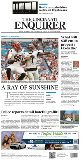 Cover of The Cincinnati Enquirer