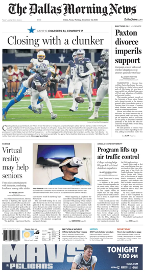 Cover of The Dallas Morning News