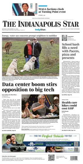 Cover of The Indianapolis Star