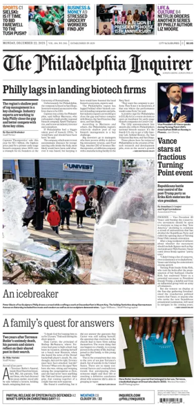 Cover of The Philadelphia Inquirer