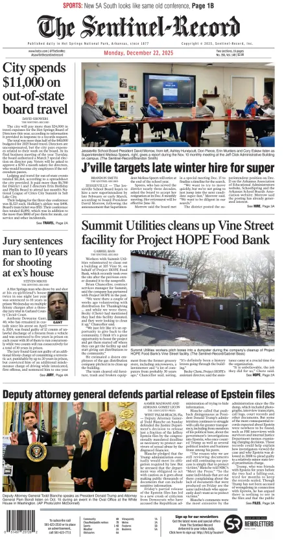 Cover of The Sentinel-Record