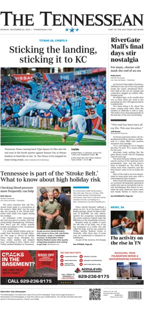 Cover of The Tennessean