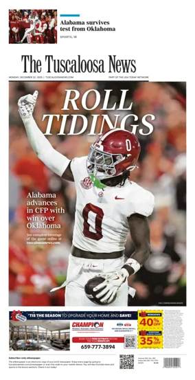 Cover of The Tuscaloosa News