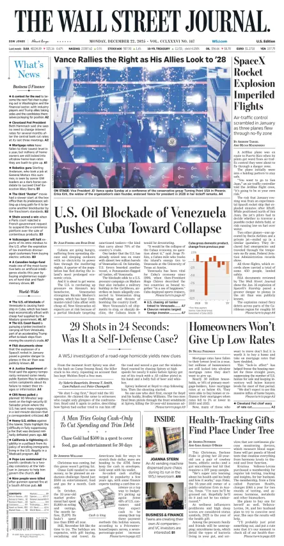 Cover of The Wall Street Journal