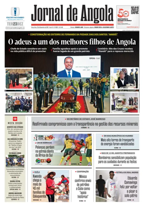 Cover of Jornal de Angola