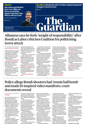 Cover of The Guardian Australia