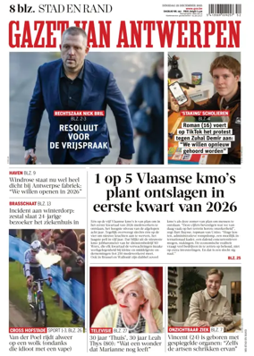 Cover of Gazet van Antwerpen Metropool Stad