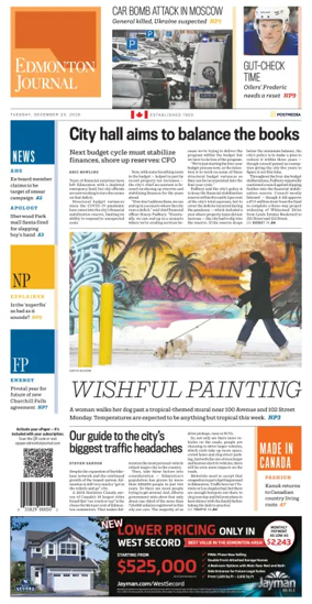 Cover of Edmonton Journal