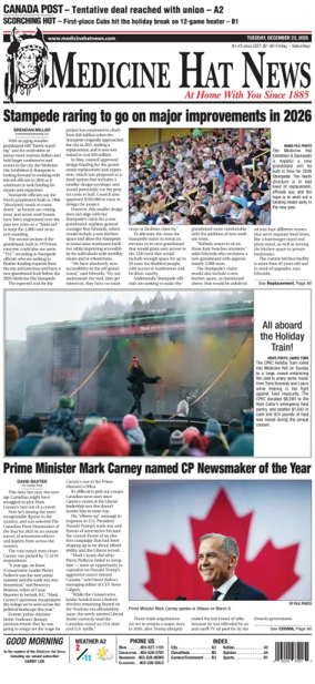 Cover of Medicine Hat News