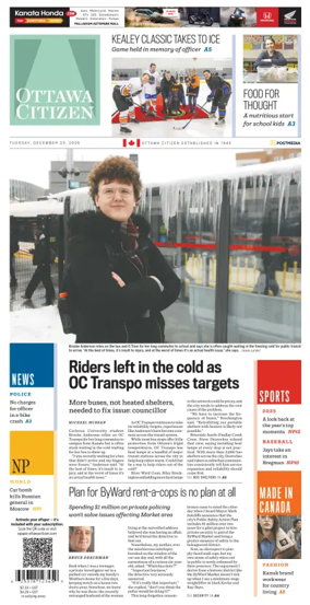 Cover of Ottawa Citizen