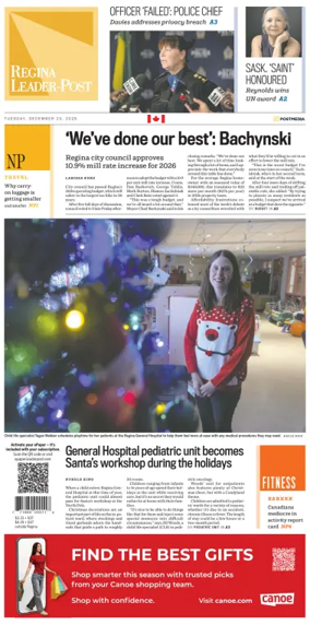 Cover of Regina Leader-Post
