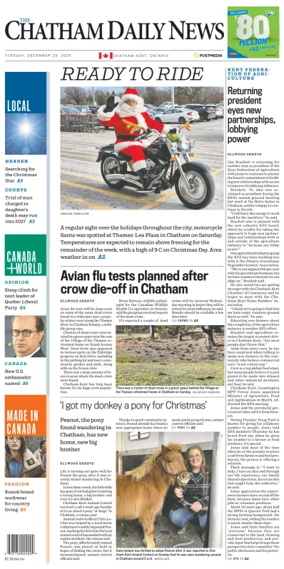 Cover of The Chatham Daily News