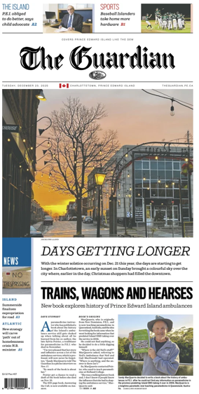 Cover of The Guardian (Charlottetown)