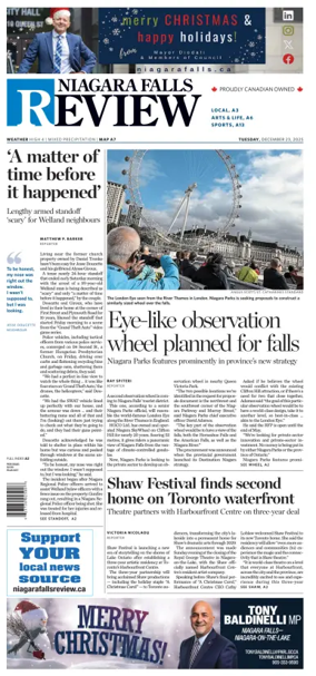 Cover of The Niagara Falls Review