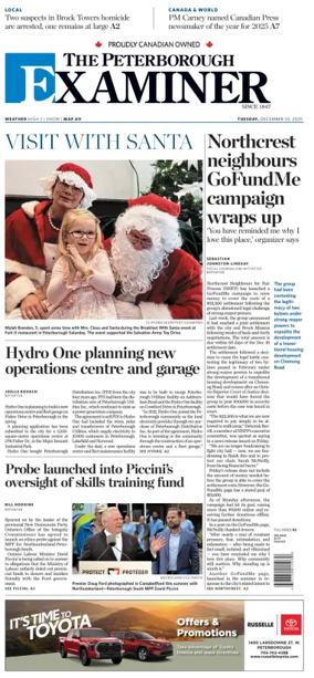 Cover of The Peterborough Examiner