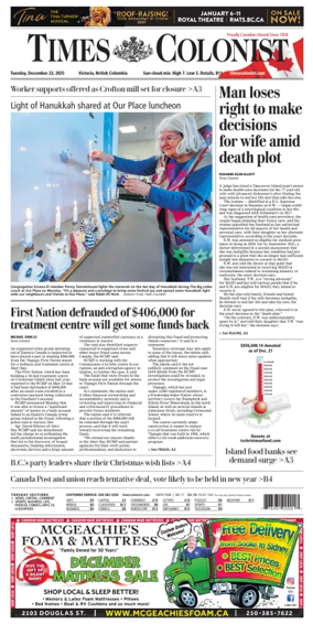 Cover of Times Colonist