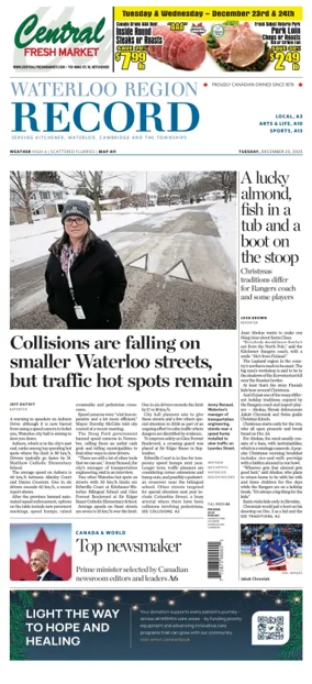 Cover of Waterloo Region Record