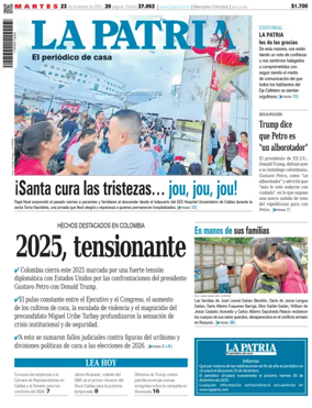 Cover of La Patria (Colombia)