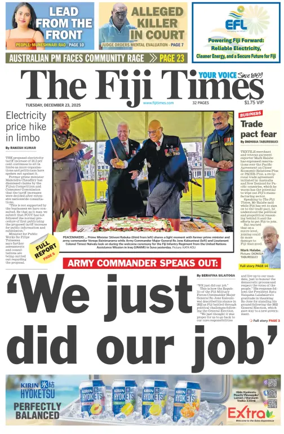 Cover of The Fiji Times