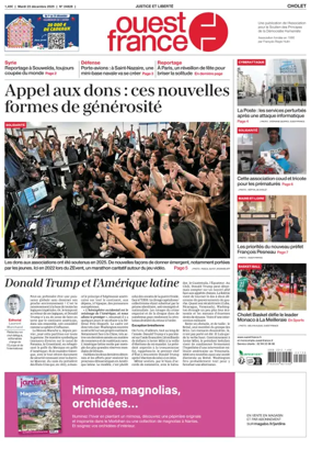 Cover of Ouest France (Cholet)