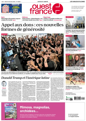 Cover of Ouest France (Les Sables-d'Olonne)