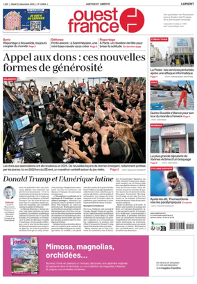 Cover of Ouest France (Lorient)