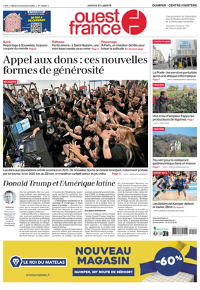Cover of Ouest France (Quimper)