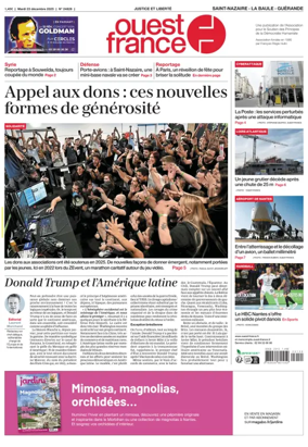 Cover of Ouest France (Saint-Nazaire)