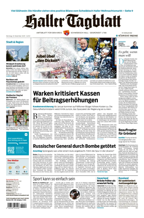 Cover of Haller Tagblatt