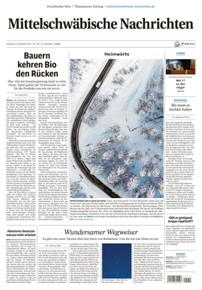 Cover of Mittelschwaebische Nachrichten