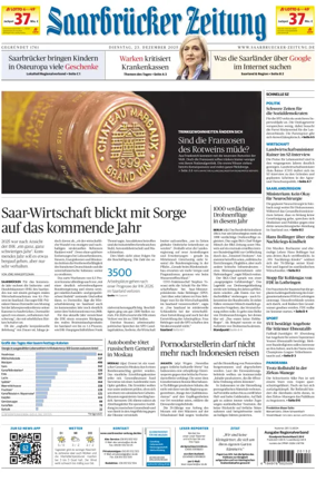 Cover of Saarbruecker Zeitung