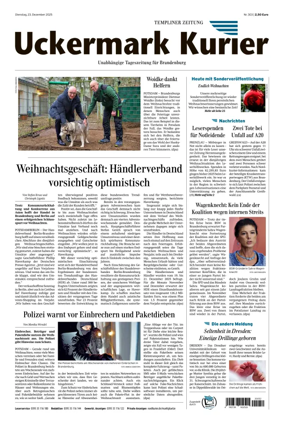 Cover of Templiner Zeitung