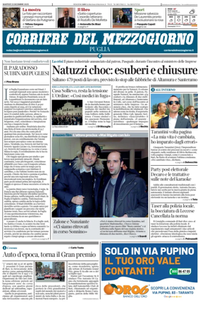 Cover of Corriere del Mezzogiorno (Puglia)