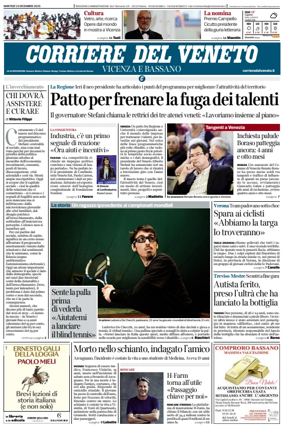 Cover of Corriere del Veneto (Vicenza e Bassano)