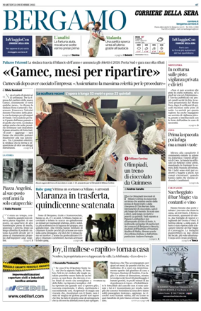 Cover of Corriere della Sera (Bergamo)