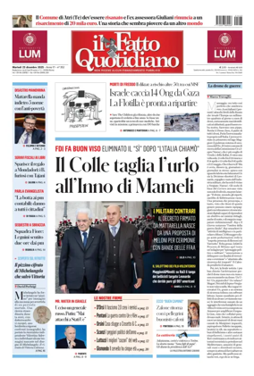 Cover of Il Fatto Quotidiano