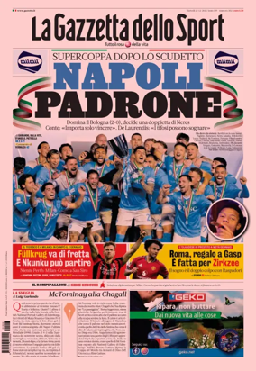 Cover of La Gazzetta dello Sport - Romana