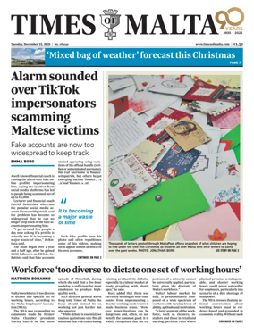 Cover of Times of Malta