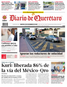 Cover of Diario de Queretaro