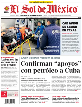 Cover of El Sol de Mexico