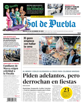 Cover of El Sol de Puebla