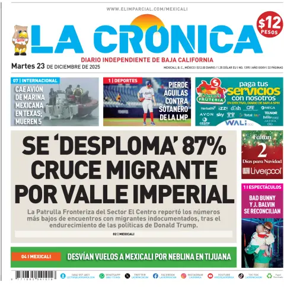 Cover of La Crónica