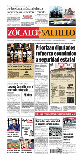 Cover of Zócalo Saltillo