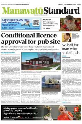 Cover of Manawatu Standard