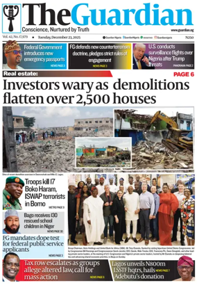 Cover of The Guardian Nigeria
