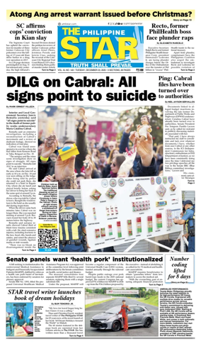 Cover of The Philippine Star