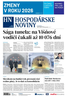 Cover of Hospodarske noviny
