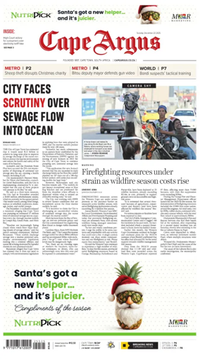 Cover of Cape Argus (PM Edition)