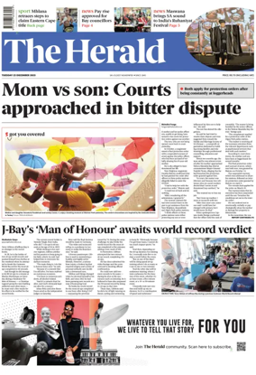 Cover of The Herald (South Africa)