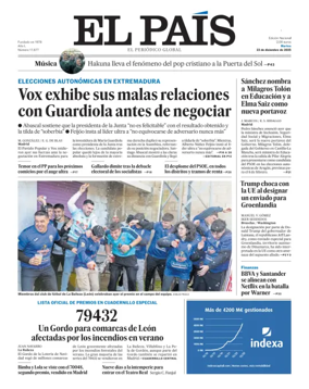 Cover of El País (País Vasco)